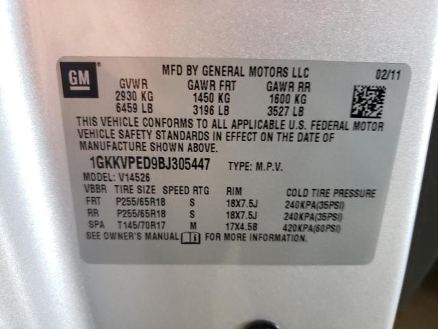 Photo 14 from auction – 2011 GMC ACADIA SLE with VIN 1GKKVPED9BJ305447