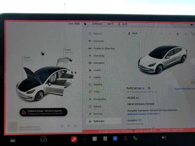 Photo 9 from auction – 2020 TESLA MODEL 3 with VIN 5YJ3E1EA0LF797958
