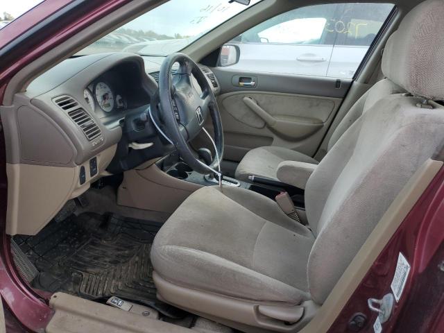 Photo 7 from auction – 2002 HONDA CIVIC LX with VIN 1HGES165X2L045250