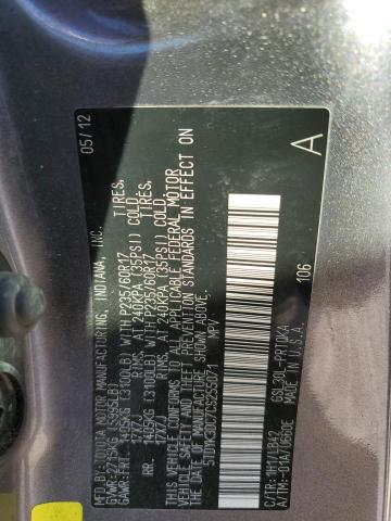 Photo 14 from auction – 2012 TOYOTA SIENNA XLE with VIN 5TDYK3DC7CS255071