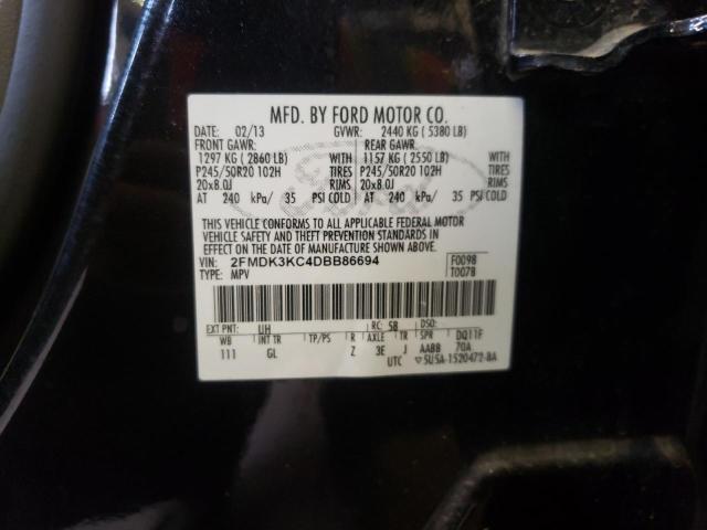 Photo 14 from auction – 2013 FORD EDGE LIMIT with VIN 2FMDK3KC4DBB86694