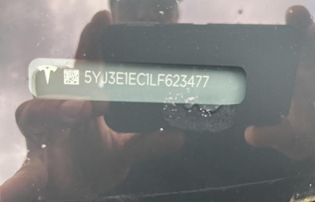 Photo 10 from auction – 2020 TESLA MODEL 3 with VIN 5YJ3E1EC1LF623477