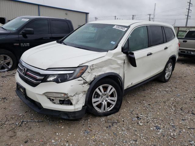HONDA PILOT LX 2017 with VIN 5FNYF5H15HB037568 - Photo from auction