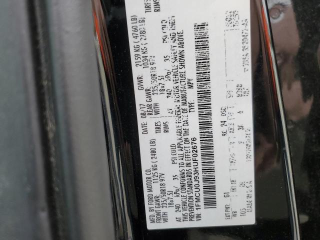 Photo 14 from auction – 2017 FORD ESCAPE TIT with VIN 1FMCU0J93HUF02676