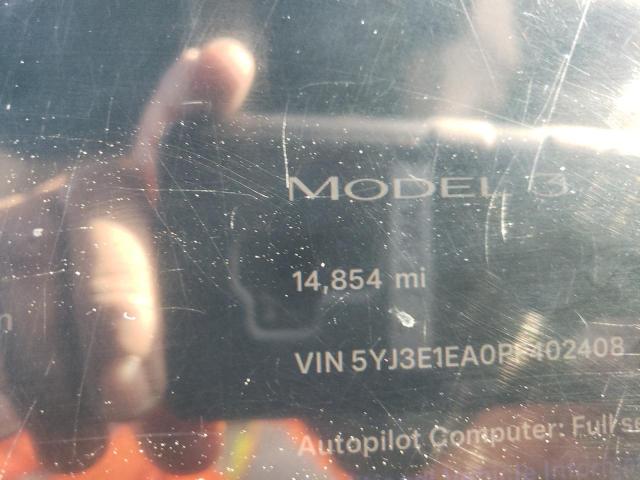 Photo 9 from auction – 2023 TESLA MODEL 3 with VIN 5YJ3E1EA0PF402408