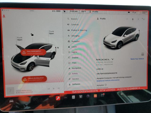 Photo 9 from auction – 2023 TESLA MODEL Y with VIN 7SAYGDEE9PA093378