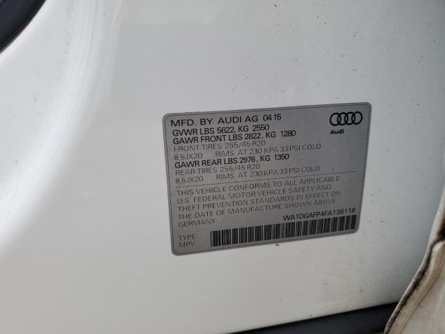 Foto 14 de la subasta – 2015 AUDI Q5 PREMIUM con VIN WA1DGAFP4FA136118