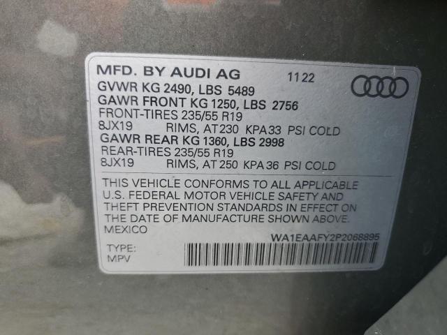 Photo 14 from auction – 2023 AUDI Q5 PREMIUM with VIN WA1EAAFY2P2068895