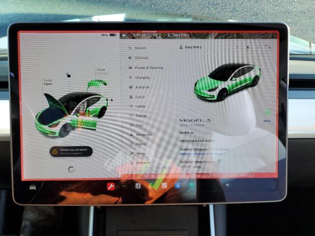 Photo 9 from auction – 2018 TESLA MODEL 3 with VIN 5YJ3E1EAXJF155597