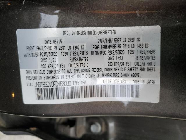 Photo 14 from auction – 2015 MAZDA CX-9 GRAND with VIN JM3TB3DV0F0463030