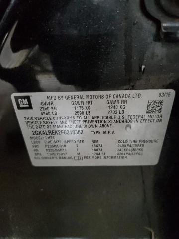 Photo 14 from auction – 2015 GMC TERRAIN SL with VIN 2GKALREK2F6318362