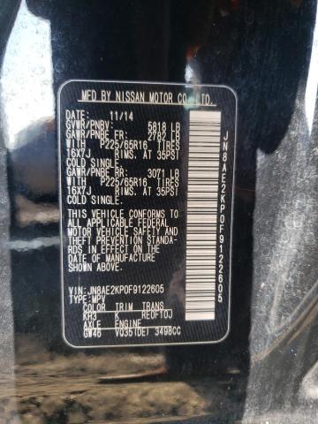 Photo 14 from auction – 2015 NISSAN QUEST S with VIN JN8AE2KP0F9122605