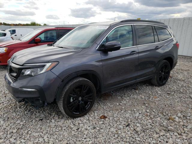 HONDA PILOT SE 2022 with VIN 5FNYF6H26NB071996 - Photo from auction
