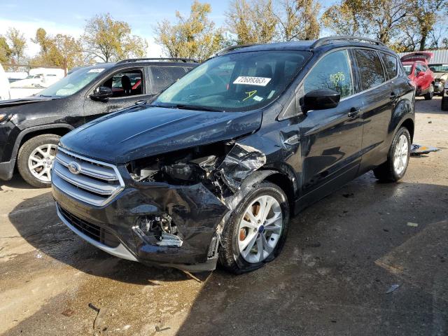 FORD ESCAPE SE 2018 with VIN 1FMCU0GD9JUB23652 - Photo from auction