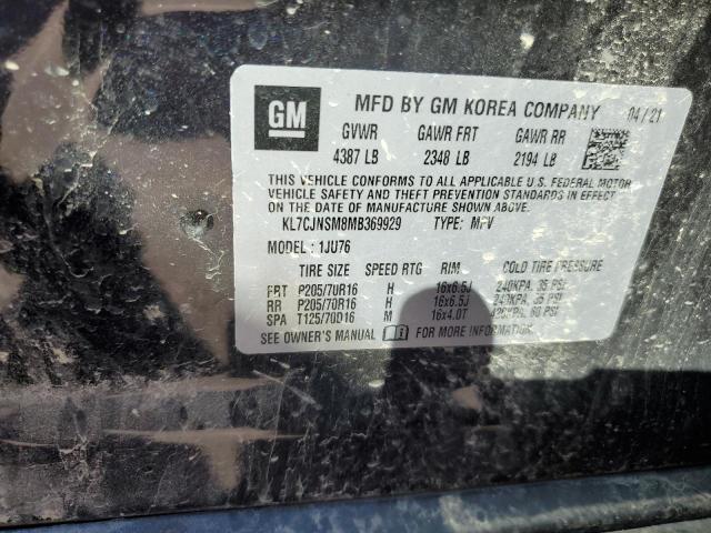 Photo 14 from auction – 2021 CHEVROLET TRAX LS with VIN KL7CJNSM8MB369929