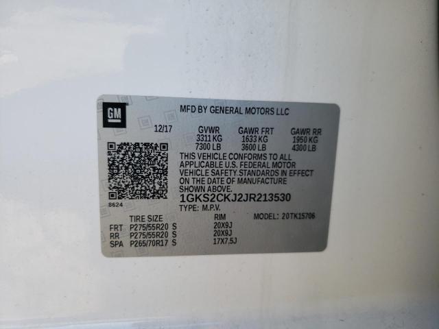 Photo 14 from auction – 2018 GMC YUKON DENA with VIN 1GKS2CKJ2JR213530