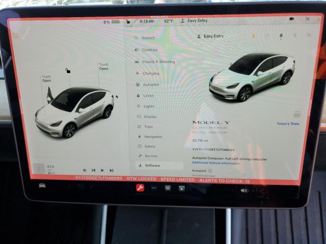 Photo 9 from auction – 2020 TESLA MODEL Y with VIN 5YJYGDEE7LF048093