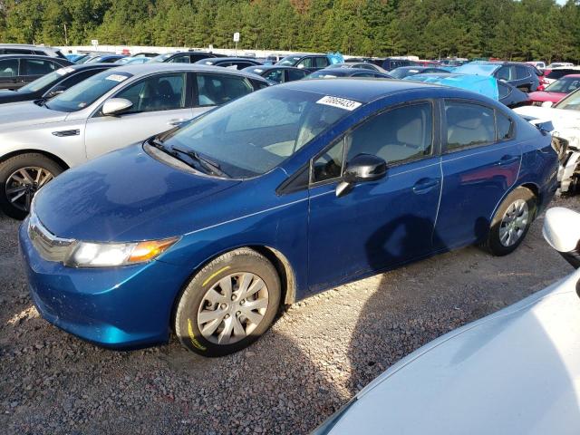 HONDA CIVIC LX 2012 with VIN 19XFB2F58CE315076 - Photo from auction