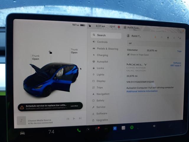 Photo 9 from auction – 2021 TESLA MODEL Y with VIN 5YJYGAEE5MF212246