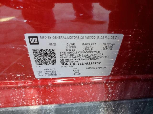 Photo 14 from auction – 2023 CHEVROLET BLAZER PRE with VIN 3GNKBLR43PS228207