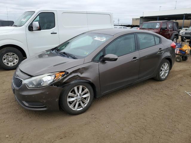 KIA FORTE LX 2014 with VIN KNAFX4A62E5091053 - Photo from auction