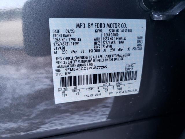 Photo 14 from auction – 2023 FORD EXPLORER S with VIN 1FM5K8GC3PGB77265