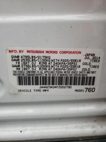 Photo 14 from auction – 2015 MITSUBISHI OUTLANDER with VIN JA4AZ3A34FZ002790