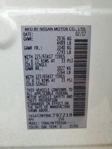 Photo 14 from auction – 2017 NISSAN ROGUE S with VIN 5N1AT2MT9HC797219