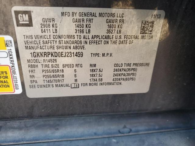 Photo 14 from auction – 2014 GMC ACADIA SLE with VIN 1GKKRPKD0EJ231459
