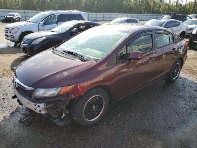 HONDA CIVIC LX 2012 with VIN 19XFB2F58CE336350 - Photo from auction