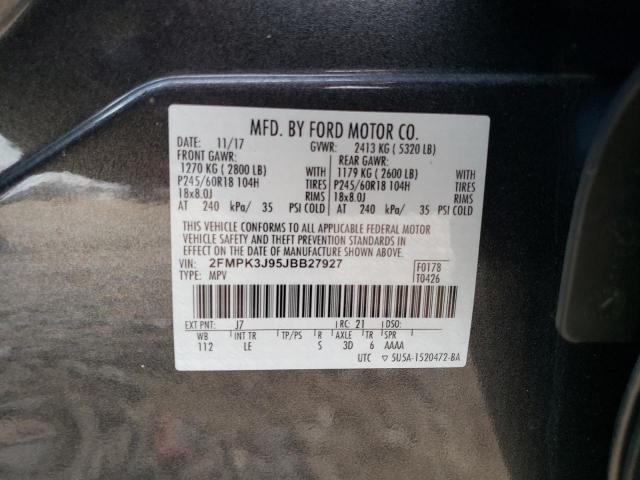 Photo 14 from auction – 2018 FORD EDGE SEL with VIN 2FMPK3J95JBB27927