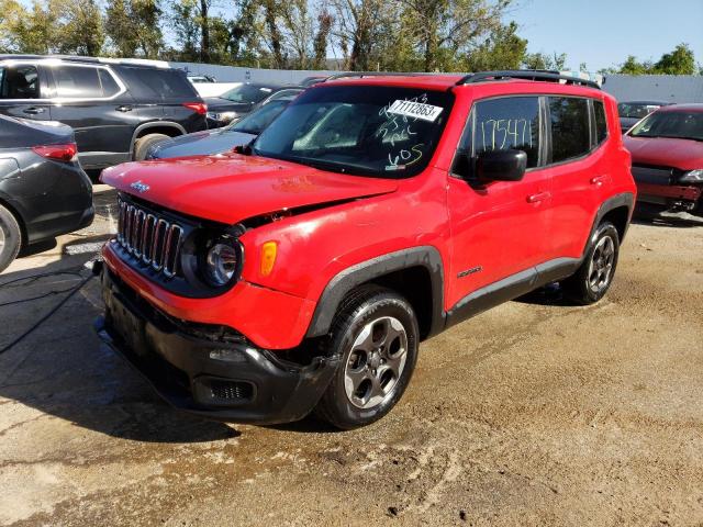 JEEP RENEGADE S 2017 with VIN ZACCJBABXHPG38722 - Photo from auction