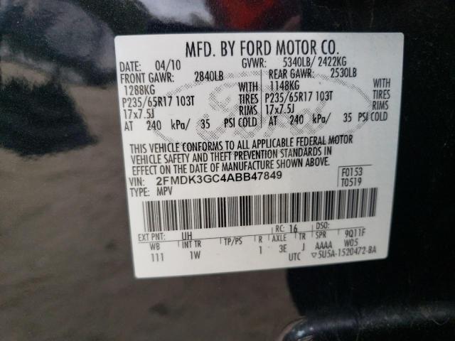 Photo 14 from auction – 2010 FORD EDGE SE with VIN 2FMDK3GC4ABB47849