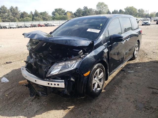 HONDA ODYSSEY EX 2018 with VIN 5FNRL6H7XJB075472 - Photo from auction