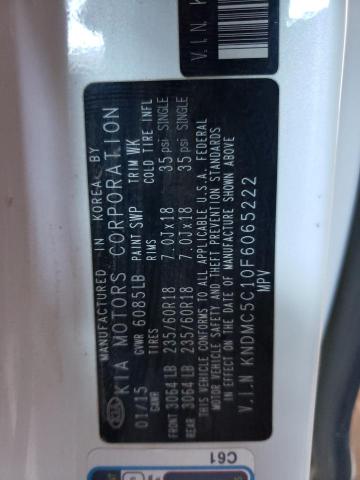 Photo 14 from auction – 2015 KIA SEDONA EX with VIN KNDMC5C10F6065222