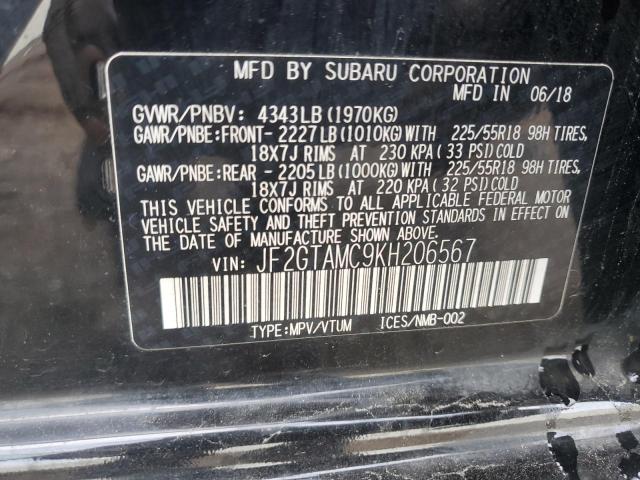 Photo 14 from auction – 2019 SUBARU CROSSTREK with VIN JF2GTAMC9KH206567
