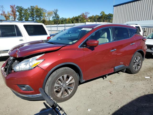 NISSAN MURANO S 2016 with VIN 5N1AZ2MH0GN115633 - Photo from auction