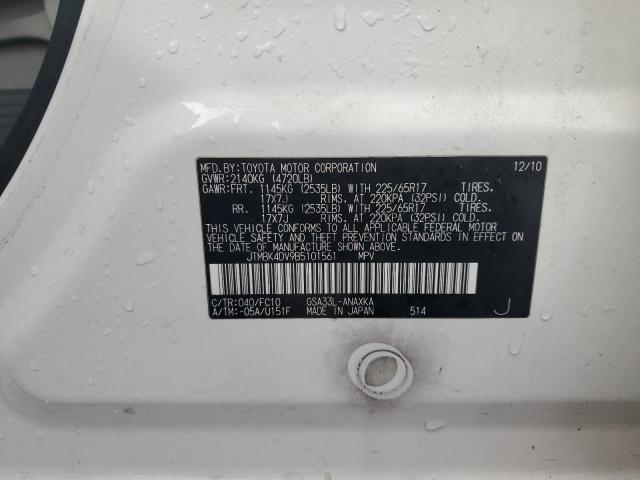 Photo 14 from auction – 2011 TOYOTA RAV4 with VIN JTMBK4DV9B5101561