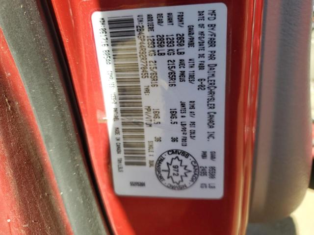 Photo 14 from auction – 2002 DODGE CARAVAN with VIN 2B4GP44R92R770455