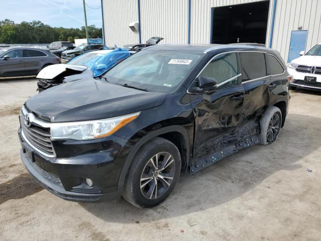 TOYOTA HIGHLANDER 2016 with VIN 5TDJKRFHXGS266391 - Photo from auction