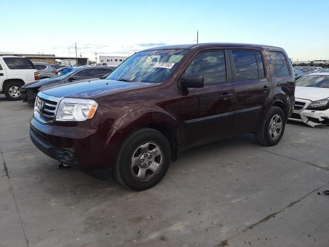 HONDA PILOT LX 2014 with VIN 5FNYF3H28EB027531 - Photo from auction