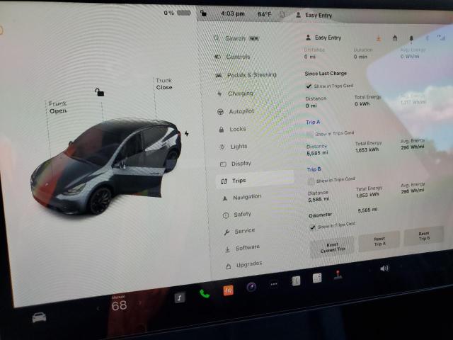 Photo 9 from auction – 2023 TESLA MODEL Y with VIN 7SAYGDEF7PF587704