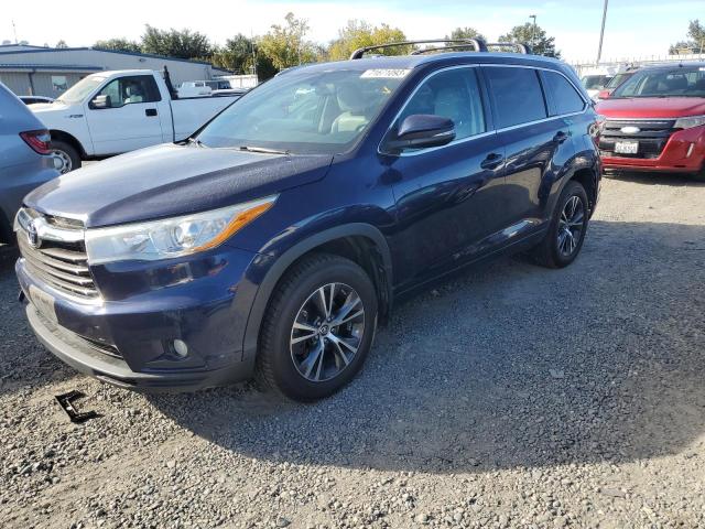 TOYOTA HIGHLANDER 2016 with VIN 5TDJKRFH3GS295182 - Photo from auction