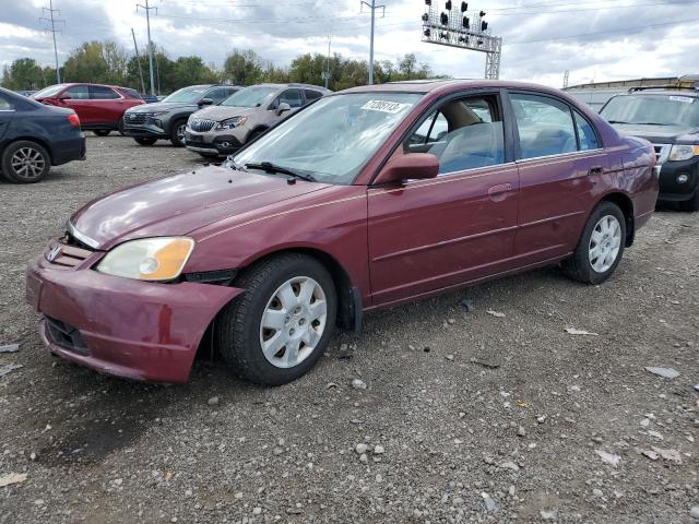 HONDA CIVIC EX 2002 with VIN 1HGES25712L039071 - Photo from auction