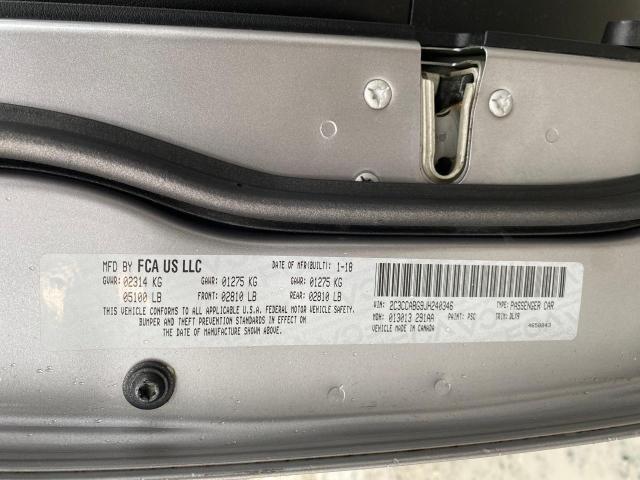 Photo 10 from auction – 2018 CHRYSLER 300 S with VIN 2C3CCABG9JH240346