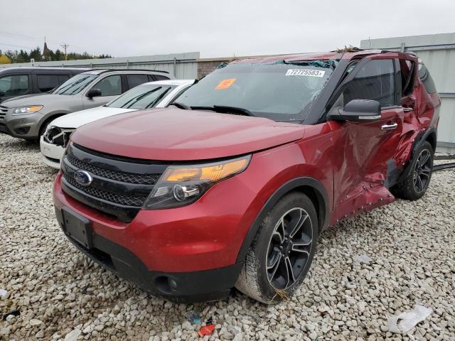 FORD EXPLORER S 2014 with VIN 1FM5K8GTXEGB83657 - Photo from auction