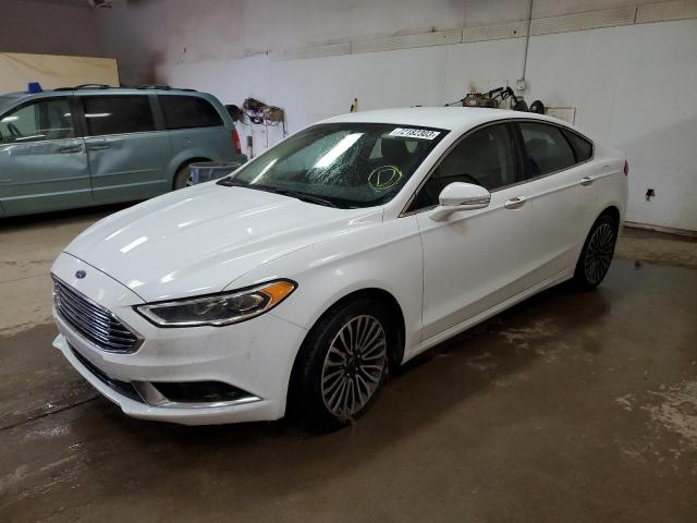 FORD FUSION SE 2018 with VIN 3FA6P0HD8JR284563 - Photo from auction