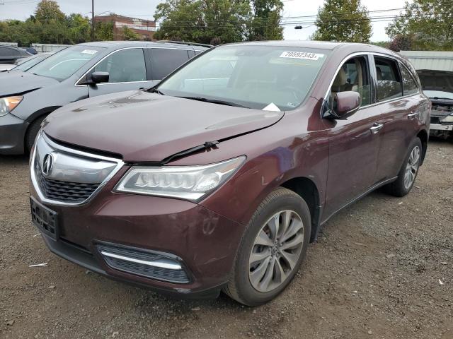 ACURA MDX TECHNO 2015 with VIN 5FRYD4H45FB025622 - Photo from auction