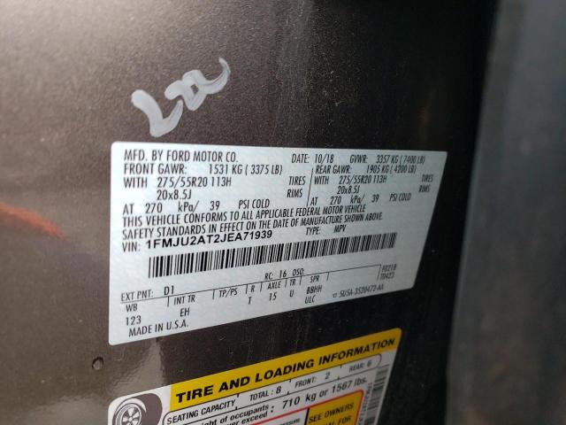 Photo 14 from auction – 2018 FORD EXPEDITION with VIN 1FMJU2AT2JEA71939
