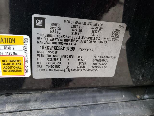 Photo 14 from auction – 2014 GMC ACADIA SLE with VIN 1GKKVPKD5EJ194999